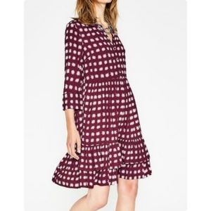 Boden Mulled Wine Shirt Dress
